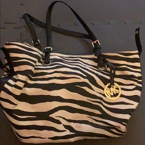 Michael Kors animal print black/white handbag